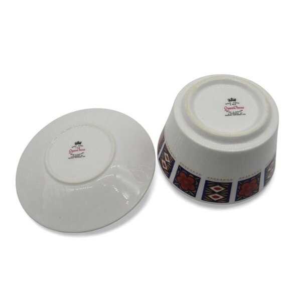 QUEEN ANNE Fruit Bowl and Saucer Set England Vintage - As Is - Picture 4 of 9